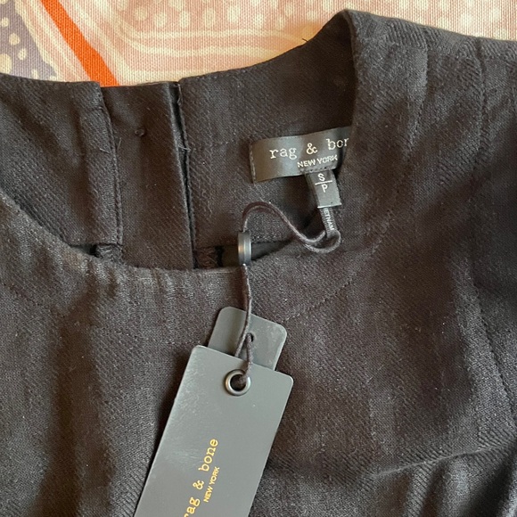 Rag and Bone Rosalind linen blend A-line dress with pockets - Picture 6 of 9